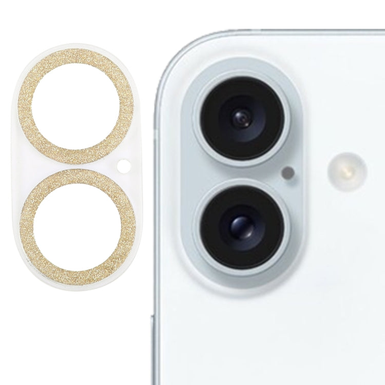 Miếng dán kính cường lực bảo vệ ống kính camera có nhũ, dành cho iPhone 17, iPhone 16 Pro / 16 Pro Max, iPhone 16 / 16 Plus