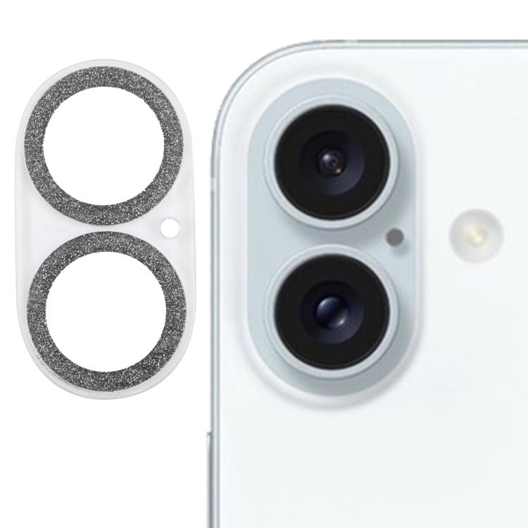 Miếng dán kính cường lực bảo vệ ống kính camera có nhũ, dành cho iPhone 17, iPhone 16 Pro / 16 Pro Max, iPhone 16 / 16 Plus