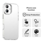 Ốp điện thoại Candy PC Hybrid TPU chống sốc, dành cho iPhone 17 Pro Max, dành cho iPhone 17 Pro, dành cho iPhone 17, dành cho iPhone Air, dành cho iPhone 16 Pro Max, dành cho iPhone 16 Pro