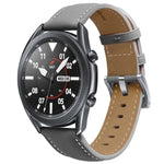 Dây đeo thay thế da thật khóa bạc, Dành cho Samsung Galaxy Watch3 45mm, Dành cho Samsung Galaxy Watch3 41mm