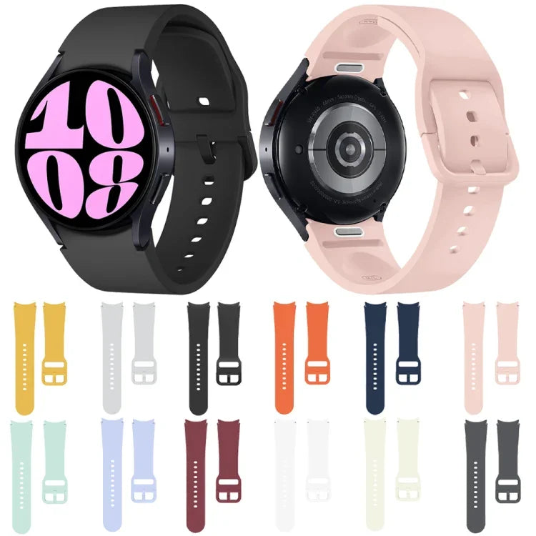 Dây đồng hồ silicone kiểu nút bấm tháo nhanh, Dành cho Samsung Galaxy Watch 7 / 6