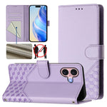 Ốp lưng điện thoại da dập nổi tổ ong chống RFID, dành cho iPhone 17e / 16e, iPhone 17 Pro Max, iPhone 17 Pro, iPhone 17, iPhone Air, iPhone 16 Pro Max, iPhone 16 Pro, iPhone 16 Plus
