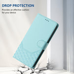Ốp điện thoại da chống trộm RFID họa tiết tổ ong nổi, dành cho iPhone 11 Pro Max, iPhone 11, iPhone 11 Pro, iPhone X / XS, iPhone XR, iPhone XS Max, iPhone 8 Plus / 7 Plus