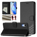 Ốp điện thoại da chống trộm RFID họa tiết tổ ong nổi, dành cho iPhone 11 Pro Max, iPhone 11, iPhone 11 Pro, iPhone X / XS, iPhone XR, iPhone XS Max, iPhone 8 Plus / 7 Plus