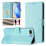 Ốp điện thoại da chống trộm RFID họa tiết tổ ong nổi, dành cho iPhone 11 Pro Max, iPhone 11, iPhone 11 Pro, iPhone X / XS, iPhone XR, iPhone XS Max, iPhone 8 Plus / 7 Plus