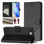 Ốp điện thoại da chống trộm RFID họa tiết tổ ong nổi, dành cho iPhone 11 Pro Max, iPhone 11, iPhone 11 Pro, iPhone X / XS, iPhone XR, iPhone XS Max, iPhone 8 Plus / 7 Plus