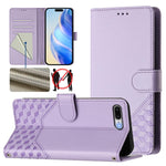 Ốp điện thoại da chống trộm RFID họa tiết tổ ong nổi, dành cho iPhone 11 Pro Max, iPhone 11, iPhone 11 Pro, iPhone X / XS, iPhone XR, iPhone XS Max, iPhone 8 Plus / 7 Plus