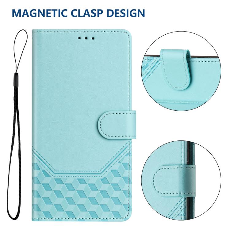 Ốp lưng điện thoại da dập nổi tổ ong chống RFID, dành cho iPhone 17e / 16e, iPhone 17 Pro Max, iPhone 17 Pro, iPhone 17, iPhone Air, iPhone 16 Pro Max, iPhone 16 Pro, iPhone 16 Plus