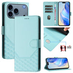 Ốp lưng điện thoại da dập nổi tổ ong chống RFID, dành cho iPhone 17e / 16e, iPhone 17 Pro Max, iPhone 17 Pro, iPhone 17, iPhone Air, iPhone 16 Pro Max, iPhone 16 Pro, iPhone 16 Plus