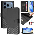 Ốp lưng điện thoại da dập nổi tổ ong chống RFID, dành cho iPhone 17e / 16e, iPhone 17 Pro Max, iPhone 17 Pro, iPhone 17, iPhone Air, iPhone 16 Pro Max, iPhone 16 Pro, iPhone 16 Plus