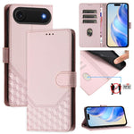 Ốp lưng điện thoại da dập nổi tổ ong chống RFID, dành cho iPhone 17e / 16e, iPhone 17 Pro Max, iPhone 17 Pro, iPhone 17, iPhone Air, iPhone 16 Pro Max, iPhone 16 Pro, iPhone 16 Plus