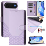 Ốp lưng điện thoại da dập nổi tổ ong chống RFID, dành cho iPhone 17e / 16e, iPhone 17 Pro Max, iPhone 17 Pro, iPhone 17, iPhone Air, iPhone 16 Pro Max, iPhone 16 Pro, iPhone 16 Plus