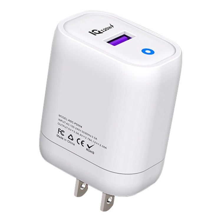 Sạc nhanh USB 120W, phích cắm US, phích cắm EU, phích cắm UK
