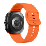 Dây đồng hồ silicone họa tiết sóng khâu, Dành cho Samsung Galaxy Watch Ultra 47mm / Ultra 2025
