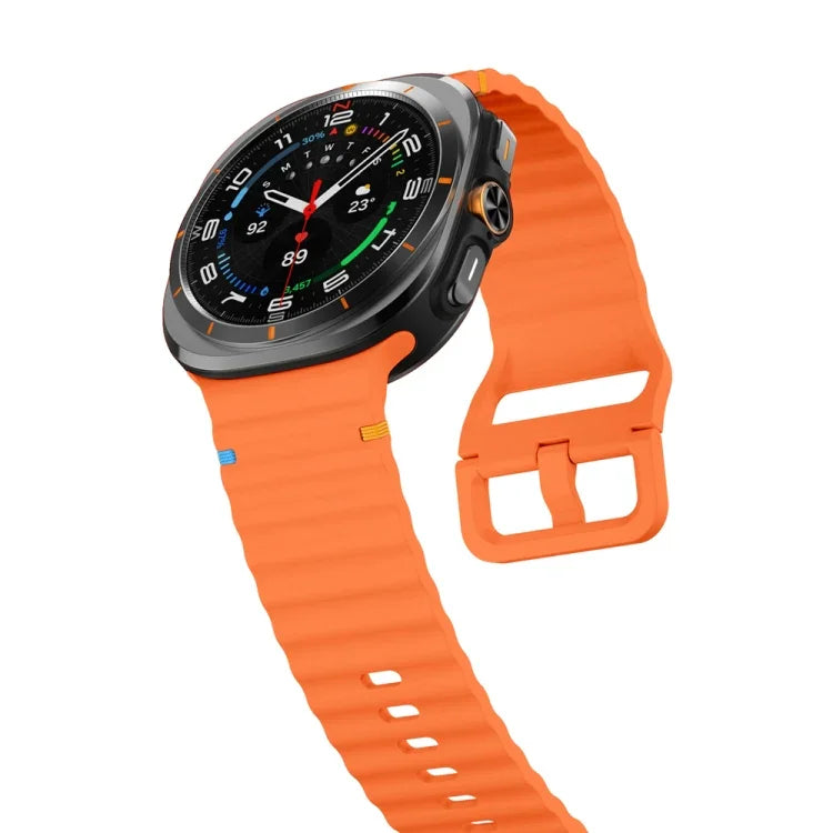 Dây đồng hồ silicone họa tiết sóng khâu, Dành cho Samsung Galaxy Watch Ultra 47mm / Ultra 2025