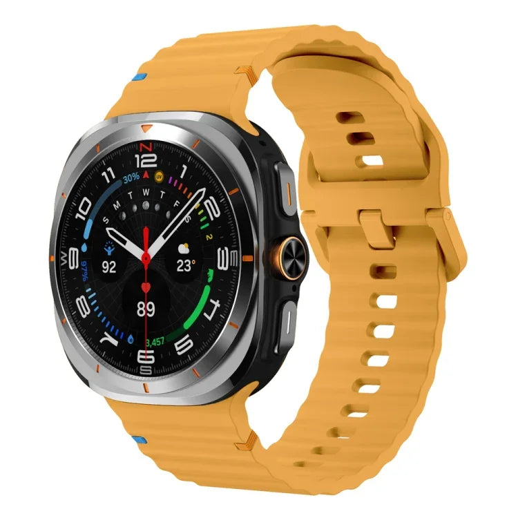 Dây đồng hồ silicone họa tiết sóng khâu, Dành cho Samsung Galaxy Watch Ultra 47mm / Ultra 2025