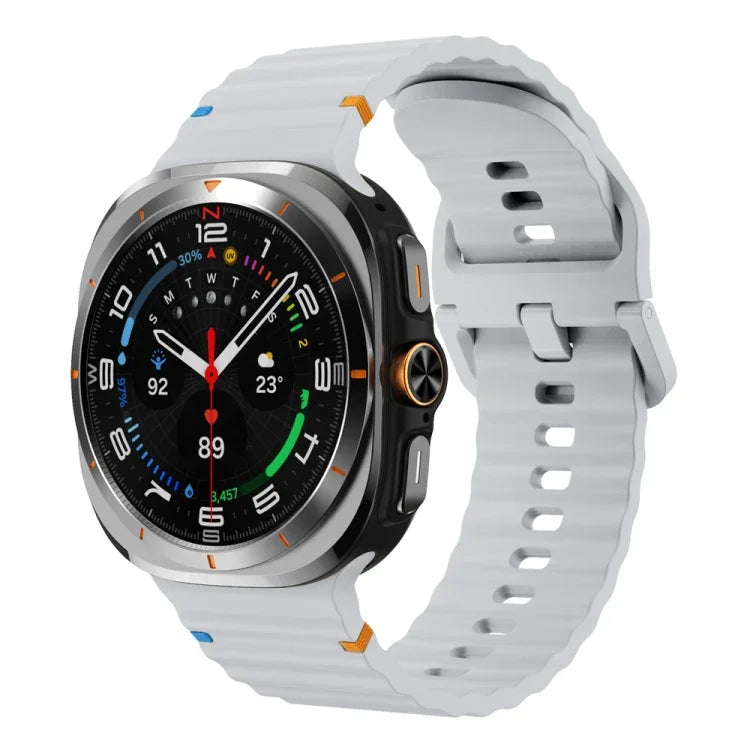 Dây đồng hồ silicone họa tiết sóng khâu, Dành cho Samsung Galaxy Watch Ultra 47mm / Ultra 2025