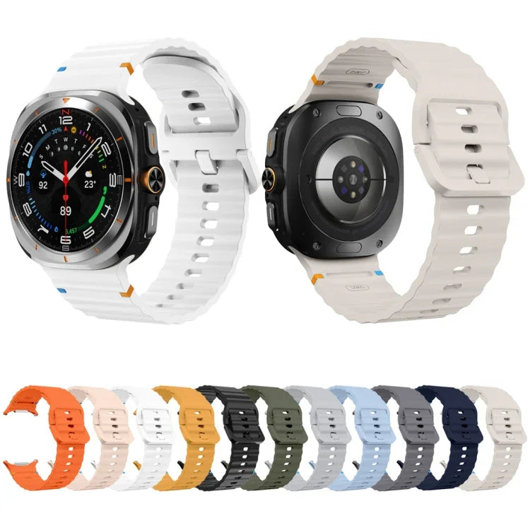 Dây đồng hồ silicone họa tiết sóng khâu, Dành cho Samsung Galaxy Watch Ultra 47mm / Ultra 2025