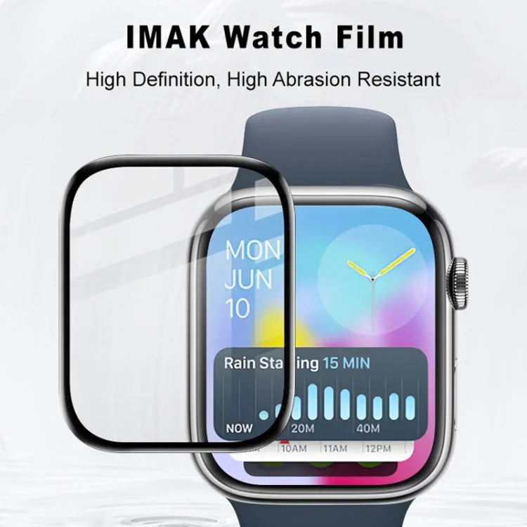 Phim bảo vệ đồng hồ HD Plexiglass IMAK, Dành cho Apple Watch Series 10 / 11 46mm, Dành cho Apple Watch Series 10 / 11 42mm, Dành cho Apple Watch Ultra 2 / 3 49mm