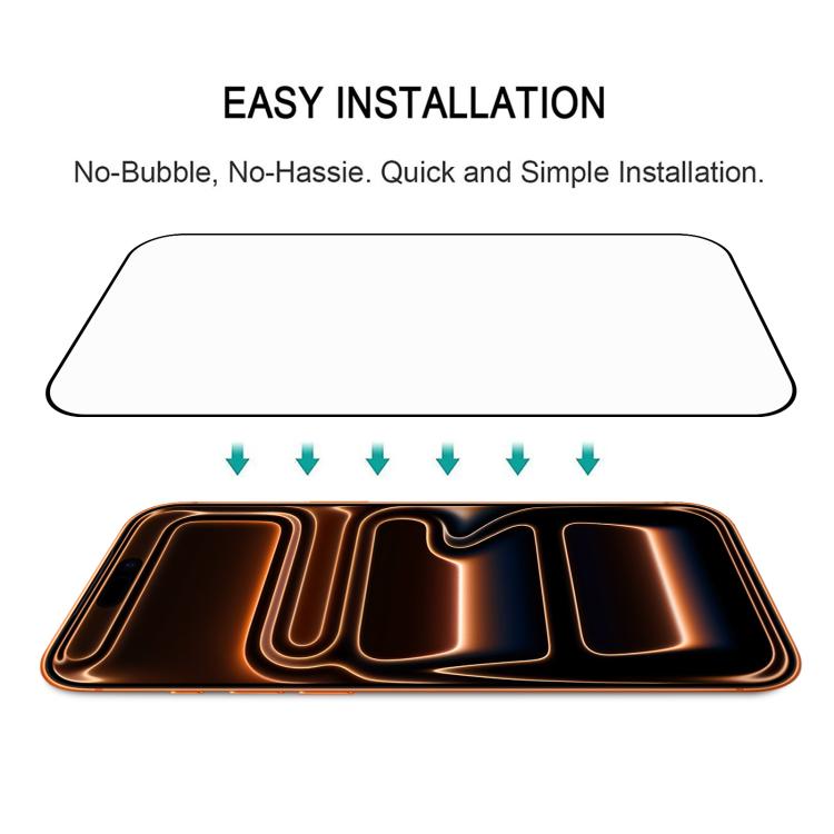 Miếng dán kính cường lực phủ keo toàn màn hình, dành cho iPhone 17 Pro Max, iPhone 17 Pro, iPhone 17, iPhone Air, iPhone 16 Pro Max, iPhone 16 Pro, iPhone 16 Plus, iPhone 16