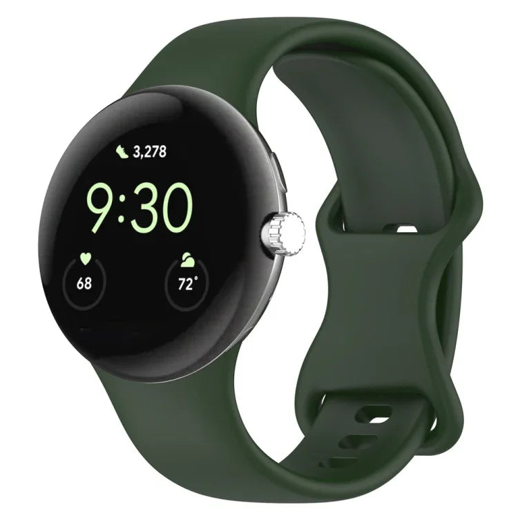 Dây đeo đồng hồ silicone chính hãng, dành cho Google Pixel Watch 4 / Watch 3 45mm, dành cho Google Pixel Watch 4 / 3 / 2 / 1 41mm