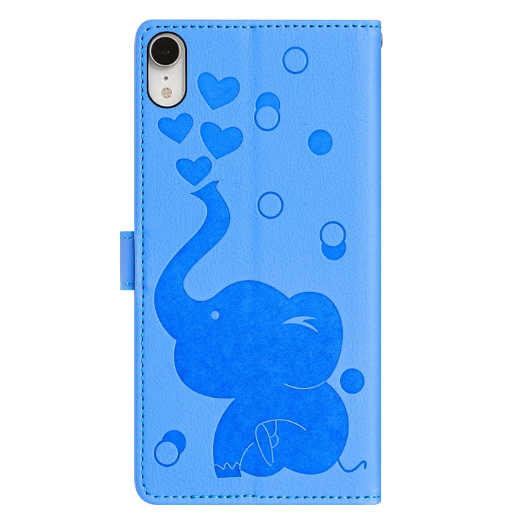 Ốp lưng điện thoại da dập nổi hình voi hoạt hình, dành cho iPhone XR, iPhone XS Max, iPhone 8 Plus / 7 Plus