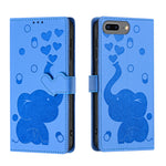 Ốp lưng điện thoại da dập nổi hình voi hoạt hình, dành cho iPhone XR, iPhone XS Max, iPhone 8 Plus / 7 Plus