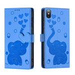 Ốp lưng điện thoại da dập nổi hình voi hoạt hình, dành cho iPhone XR, iPhone XS Max, iPhone 8 Plus / 7 Plus