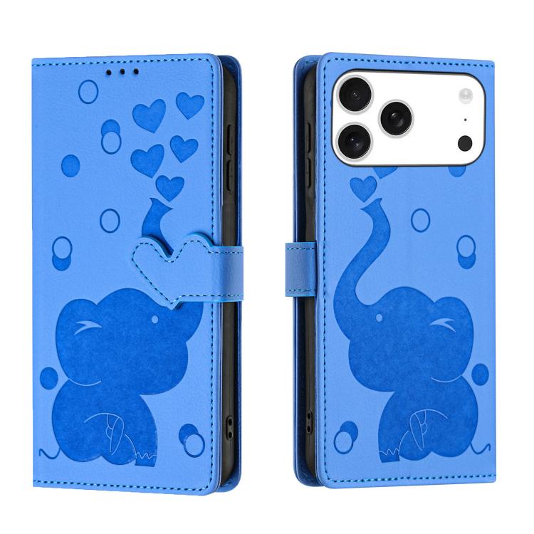 Ốp lưng điện thoại da dập nổi hình voi hoạt hình, dành cho iPhone 17 Pro Max, iPhone 17 Pro, iPhone 17, iPhone Air, iPhone 16 Pro Max, iPhone 16 Pro, iPhone 16 Plus, iPhone 16, iPhone 15 Pro Max