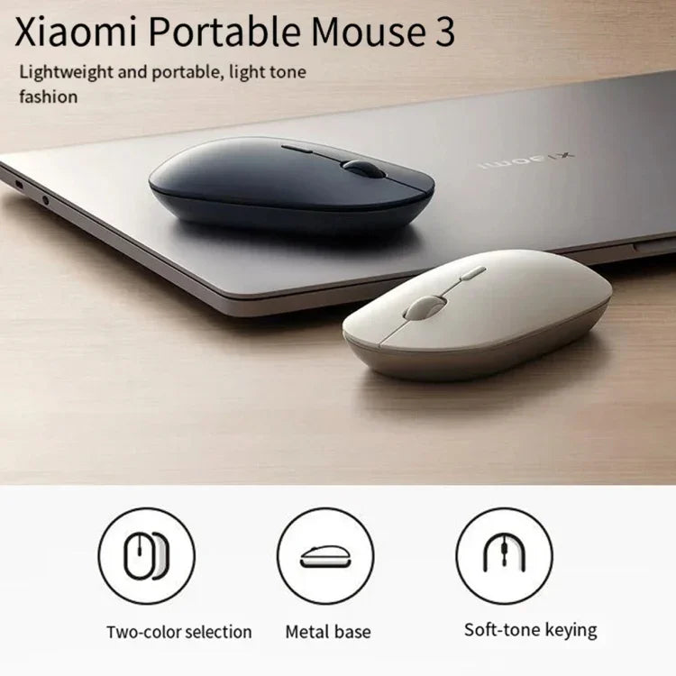 Chuột di động im lặng Bluetooth chế độ kép Xiaomi chính hãng XMBXSB01YM 3, XMBXSB01YM