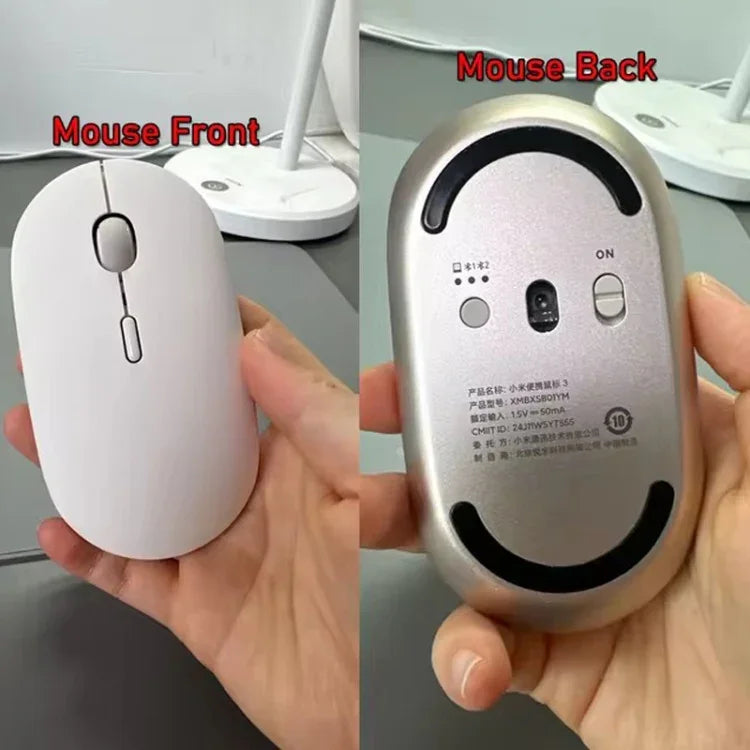 Chuột di động im lặng Bluetooth chế độ kép Xiaomi chính hãng XMBXSB01YM 3, XMBXSB01YM
