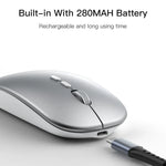 Chuột quang không dây sạc lại mỏng Yesido KB15 2.4G, KB15