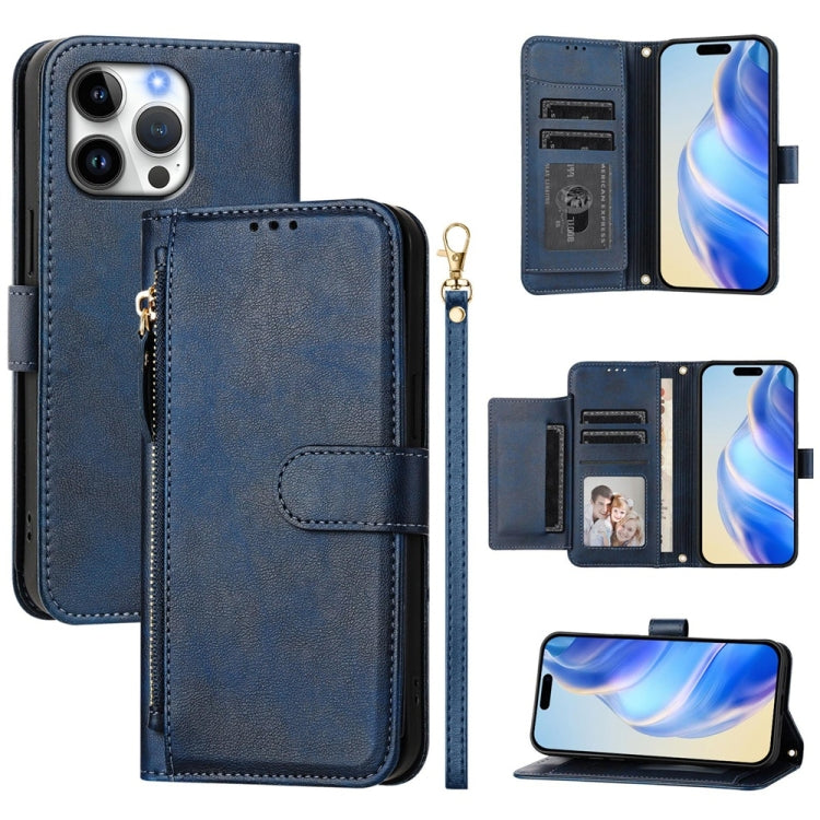 Ví da ốp lưng điện thoại nhiều ngăn thẻ có khóa kéo, dành cho iPhone 17e / 16e, iPhone 17 Pro Max, iPhone 17 Pro, iPhone 17, iPhone Air, iPhone 16 Pro Max, iPhone 16 Pro, iPhone 16 Plus