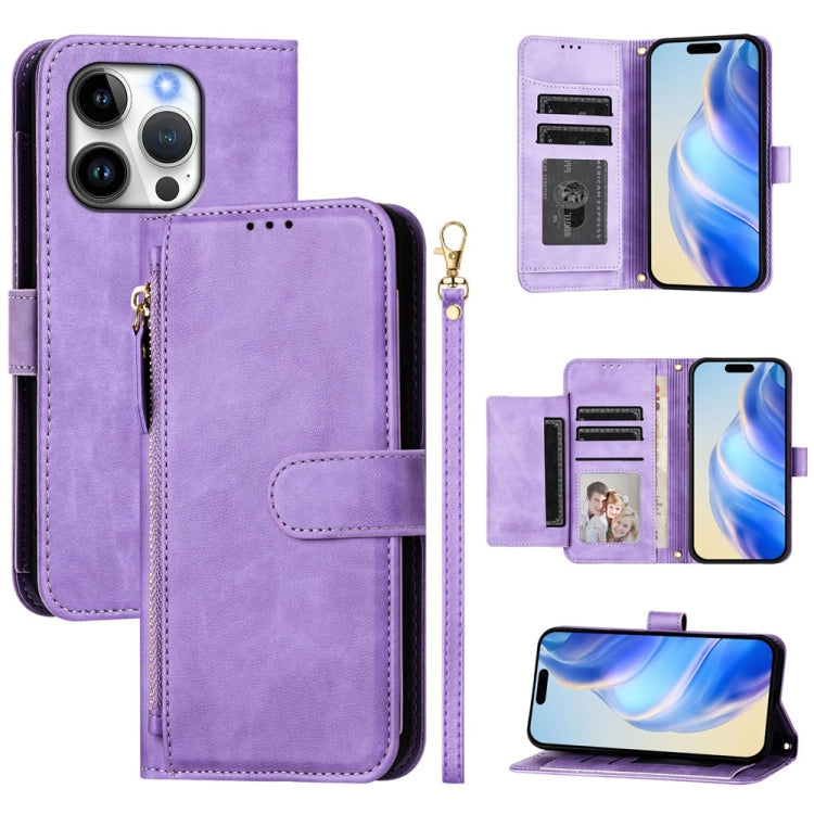 Ví da khóa kéo nhiều khe thẻ, ốp điện thoại, dành cho iPhone 16, iPhone 15 Pro Max, iPhone 15 Pro, iPhone 15 Plus, iPhone 15, iPhone 14 Plus, iPhone 14 / 13, iPhone 14 Pro