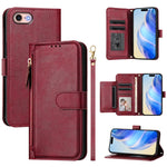 Ví da khóa kéo nhiều khe thẻ, ốp điện thoại, dành cho iPhone 14 Pro Max, iPhone SE 2022 / 2020 / 8 / 7, iPhone 13 Pro Max, iPhone 13 Pro, iPhone 13 mini, iPhone 12 / 12 Pro, iPhone 12 Pro Max, iPhone 12 mini