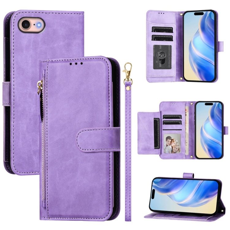 Ví da khóa kéo nhiều khe thẻ, ốp điện thoại, dành cho iPhone 14 Pro Max, iPhone SE 2022 / 2020 / 8 / 7, iPhone 13 Pro Max, iPhone 13 Pro, iPhone 13 mini, iPhone 12 / 12 Pro, iPhone 12 Pro Max, iPhone 12 mini