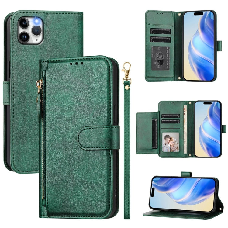 Ví da khóa kéo nhiều khe thẻ, ốp điện thoại, dành cho iPhone 11 Pro Max, iPhone 11, iPhone 11 Pro, iPhone X / XS, iPhone XR, iPhone XS Max, iPhone 8 Plus / 7 Plus