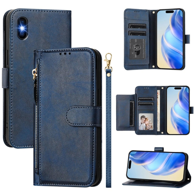 Ví da khóa kéo nhiều khe thẻ, ốp điện thoại, dành cho iPhone 11 Pro Max, iPhone 11, iPhone 11 Pro, iPhone X / XS, iPhone XR, iPhone XS Max, iPhone 8 Plus / 7 Plus