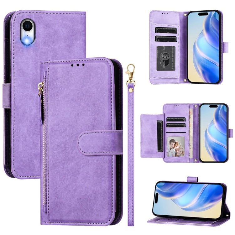 Ví da khóa kéo nhiều khe thẻ, ốp điện thoại, dành cho iPhone 11 Pro Max, iPhone 11, iPhone 11 Pro, iPhone X / XS, iPhone XR, iPhone XS Max, iPhone 8 Plus / 7 Plus