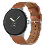 Dây đeo đồng hồ da thật đuôi tròn, dành cho Google Pixel Watch 4 / Watch 3 45mm