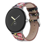 Dây đeo đồng hồ da thật đuôi tròn, dành cho Google Pixel Watch 4 / Watch 3 45mm
