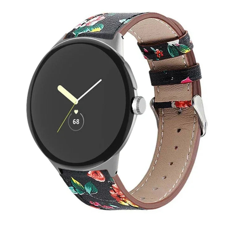Dây đeo đồng hồ da thật đuôi tròn, dành cho Google Pixel Watch 4 / Watch 3 45mm