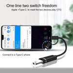 Bộ chuyển đổi OTG 3 trong 1 USB cái sang Micro USB, Type-C, 8 chân đực