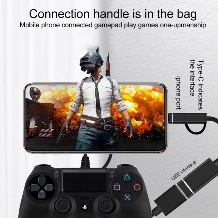 Bộ chuyển đổi OTG 3 trong 1 USB cái sang Micro USB, Type-C, 8 chân đực