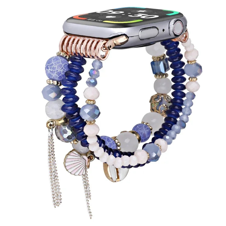 Dây đồng hồ chuỗi hạt vỏ sò, Dành cho Apple Watch 46mm / 49mm / 45mm / 44mm, Dành cho Apple Watch 42mm / 41mm / 40mm / 38mm