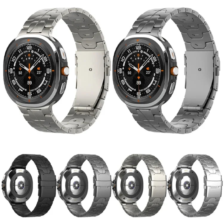 Dây đồng hồ khóa an toàn bằng titan nguyên chất, Dành cho Samsung Galaxy Watch Ultra / Ultra 2025, Dành cho Samsung Galaxy Watch8 / Watch8 Classic