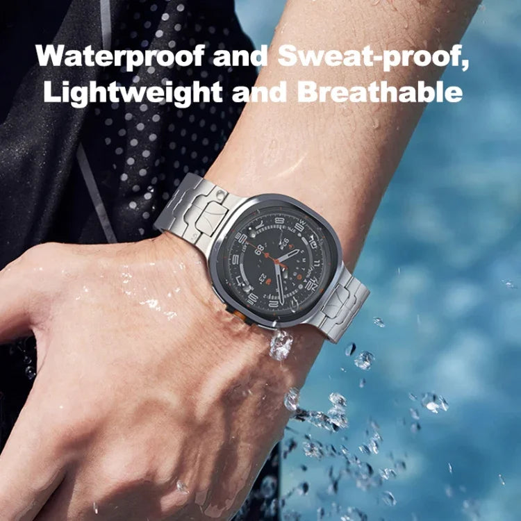Dây đồng hồ khóa an toàn bằng titan nguyên chất, Dành cho Samsung Galaxy Watch Ultra / Ultra 2025, Dành cho Samsung Galaxy Watch8 / Watch8 Classic