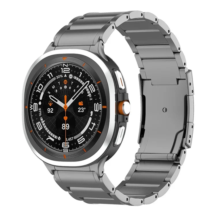 Dây đồng hồ thép titan khóa rùa ba hạt, Dành cho Samsung Galaxy Watch Ultra / Ultra 2025, Dành cho Samsung Galaxy Watch8 / Watch8 Classic