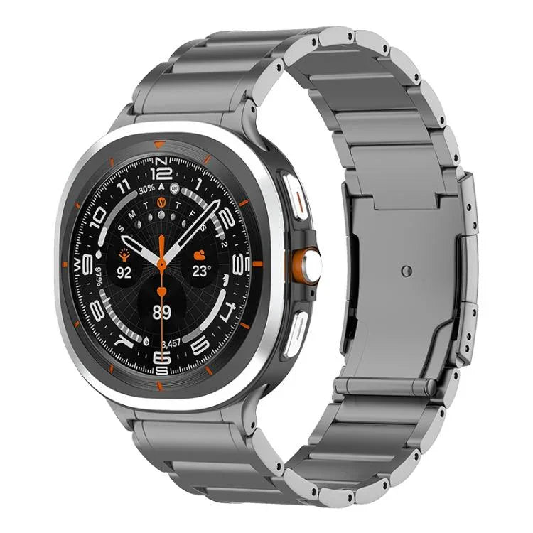Dây đồng hồ thép titan khóa rùa ba hạt, Dành cho Samsung Galaxy Watch Ultra / Ultra 2025, Dành cho Samsung Galaxy Watch8 / Watch8 Classic