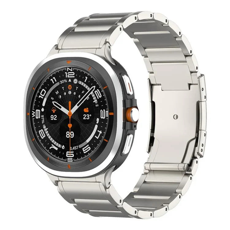 Dây đồng hồ thép titan khóa rùa ba hạt, Dành cho Samsung Galaxy Watch Ultra / Ultra 2025, Dành cho Samsung Galaxy Watch8 / Watch8 Classic